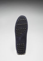 Hugs & Co Mens Tasselled Driving Loafers Navy Blue Suede