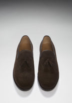 Hugs & Co Mens Brown Suede Tasselled Brogues Welted Leather Sole