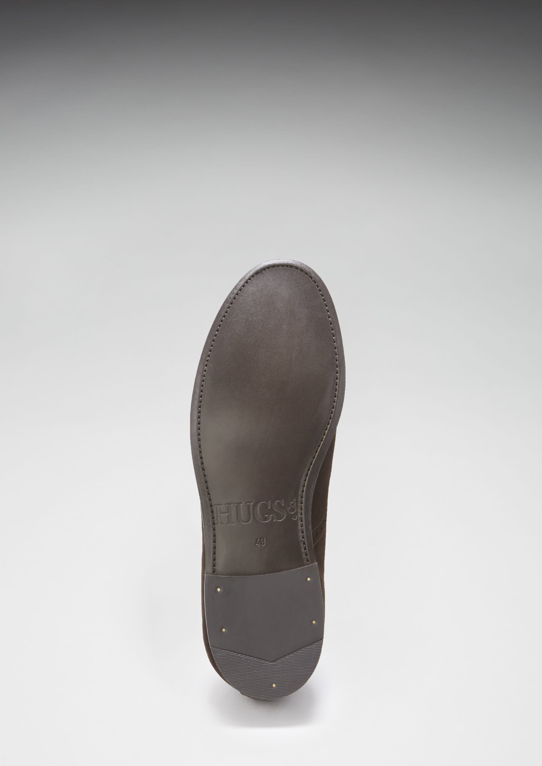 Hugs & Co Mens Brown Suede Tasselled Brogues Welted Leather Sole