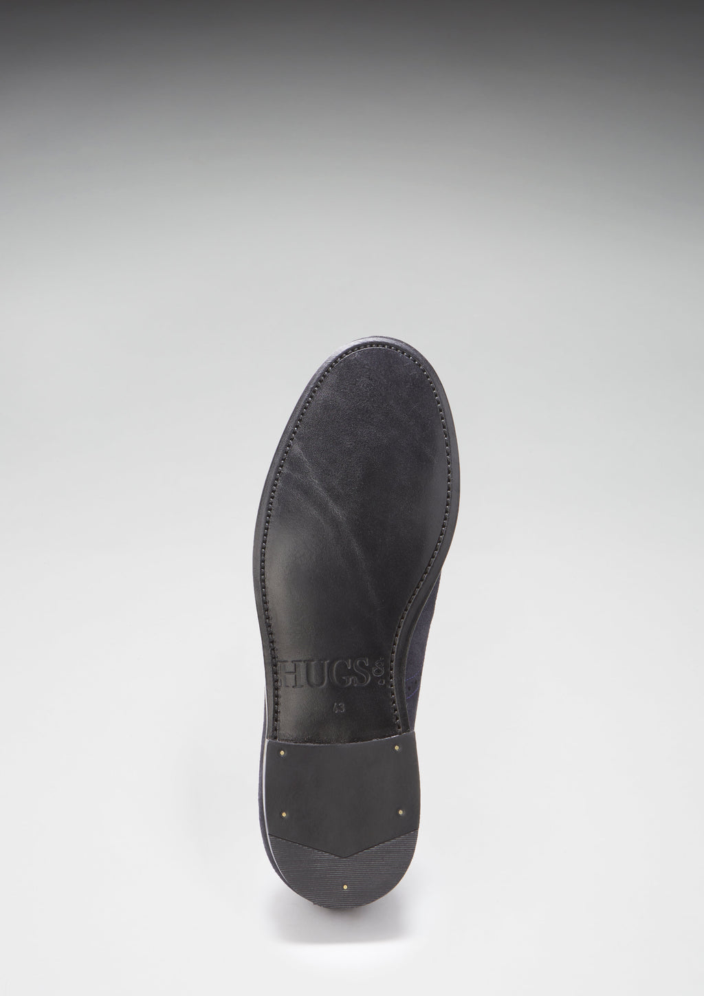 Hugs & Co Mens Navy Blue Suede Tasselled Brogues Welted Leather Sole