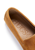Hugs & Co Mens Tasselled Driving Loafers Tobacco Suede