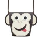 Zatchels Mikey Monkey Handmade Leather Bag front view