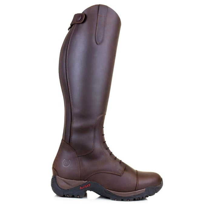 Bareback Footwear Nebraska Wool-lined Long Riding Boots Brown