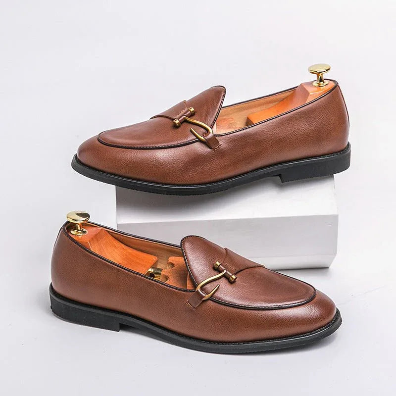 Mens Casual PU Slip On Shoes