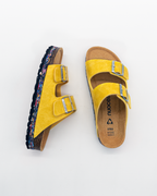 Nuoceans Yuzu Yellow Vegan Leather Sandals