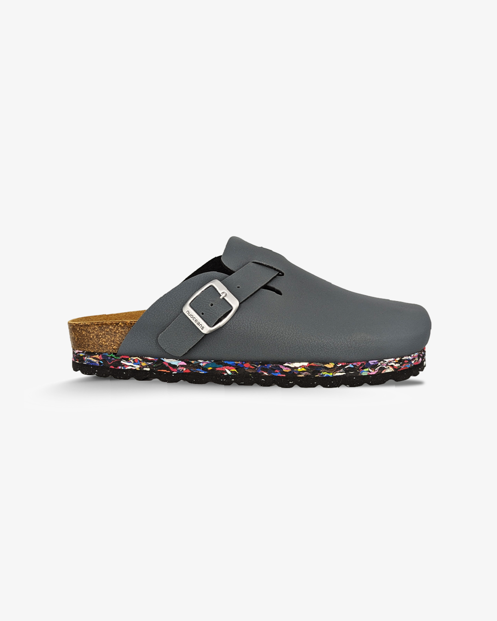 Nuoceans Smoke Grey Blue Vegan Clogs
