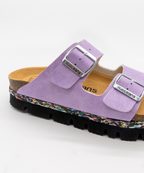 Nuoceans Lila Light Purple Platform Sandals