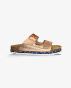 Nuoceans Rosy Metallic Rose Gold Vegan Sandals