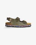 Nuoceans Mossy Khaki Backstrap Sandals