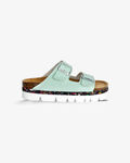 Nuoceans Bubbles Aqua Blue Platform Sandals
