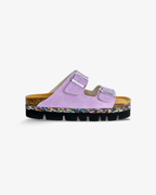 Nuoceans Lila Light Purple Platform Sandals