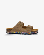 Nuoceans Coco Palm Brown Recycled Palm Fibre Sandals