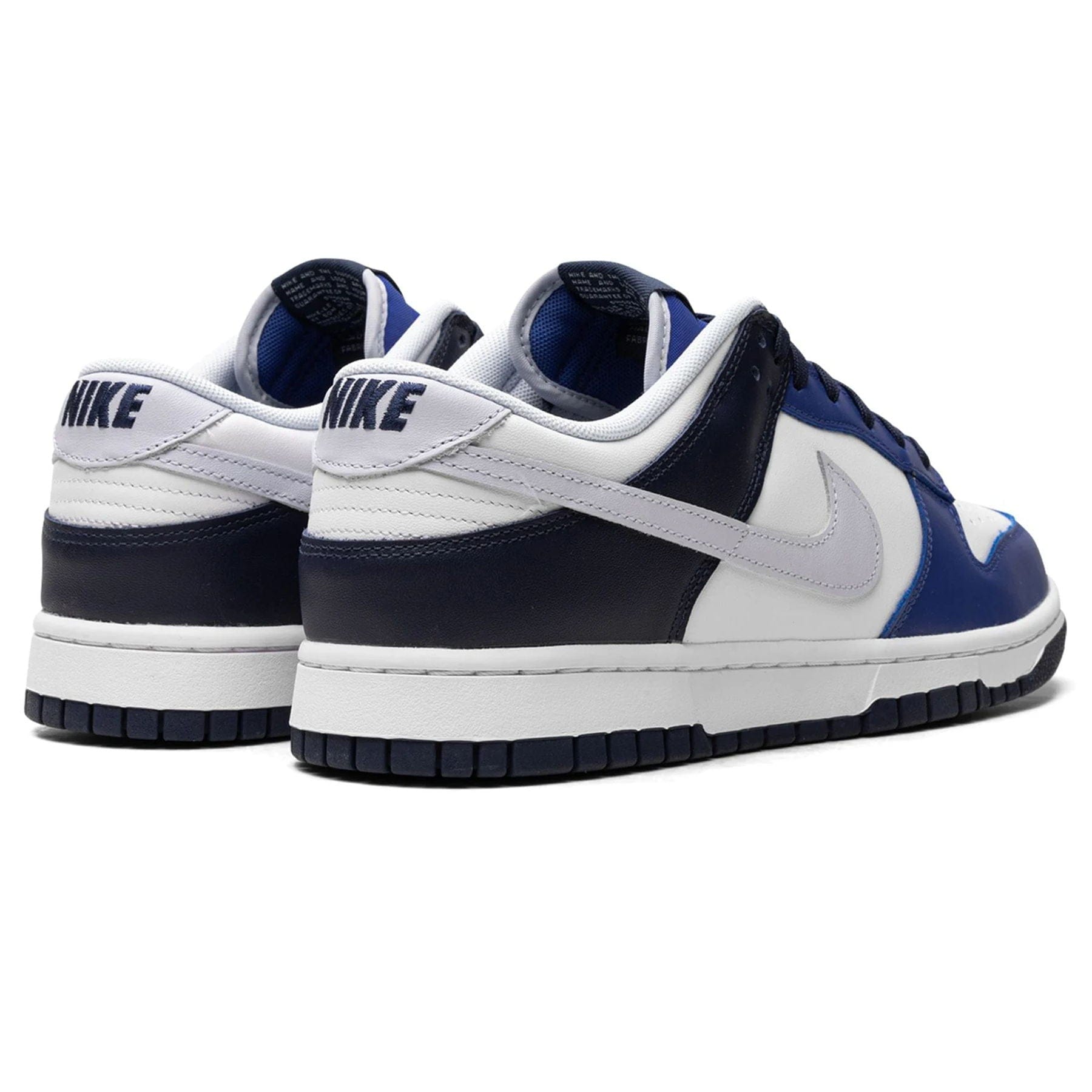 Nike Dunk Low Game Royal Navy trainers top view showing laces