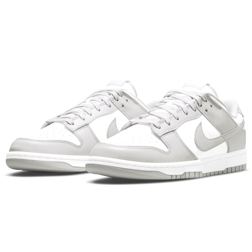 Nike Dunk Low Grey Fog trainers alternate side view showing grey overlays