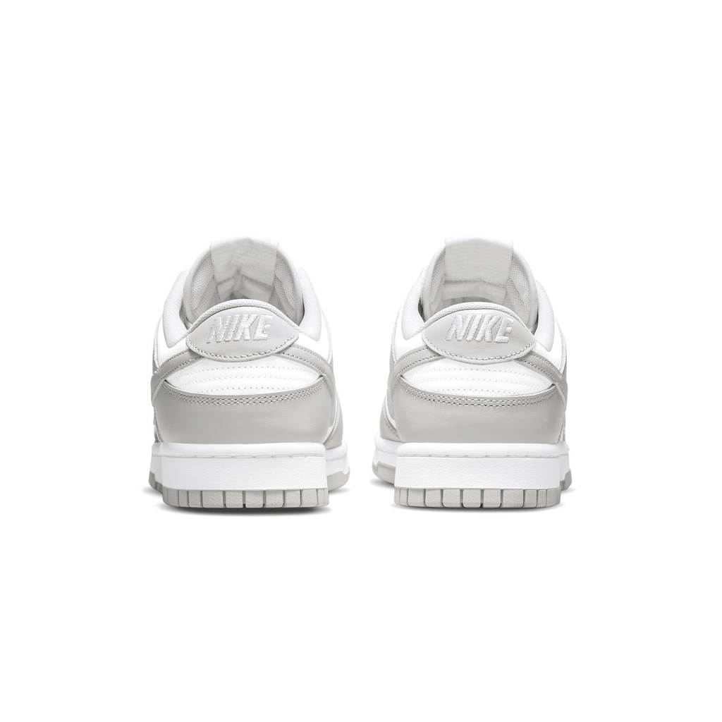 Nike Dunk Low Grey Fog trainers rear heel view