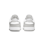 Nike Dunk Low Grey Fog trainers rear heel view