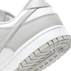 Nike Dunk Low Grey Fog trainers detail angle