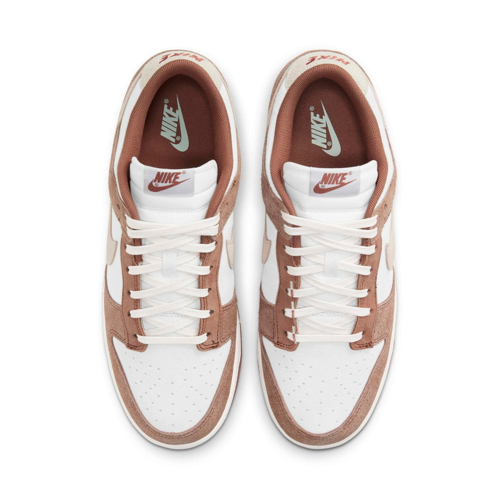 Nike Dunk Low Premium Medium Curry trainers top view showing laces
