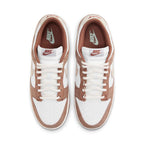 Nike Dunk Low Premium Medium Curry trainers top view showing laces