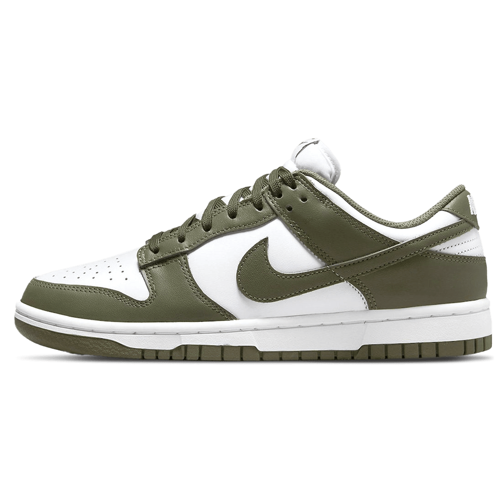 Nike Dunk Low Womens Medium Olive trainers main side profile