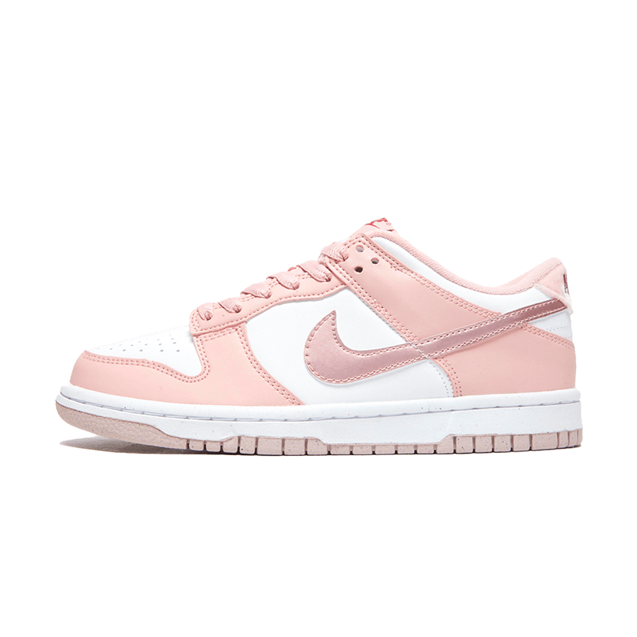 Nike Dunk Low GS Pink Velvet trainers main side profile