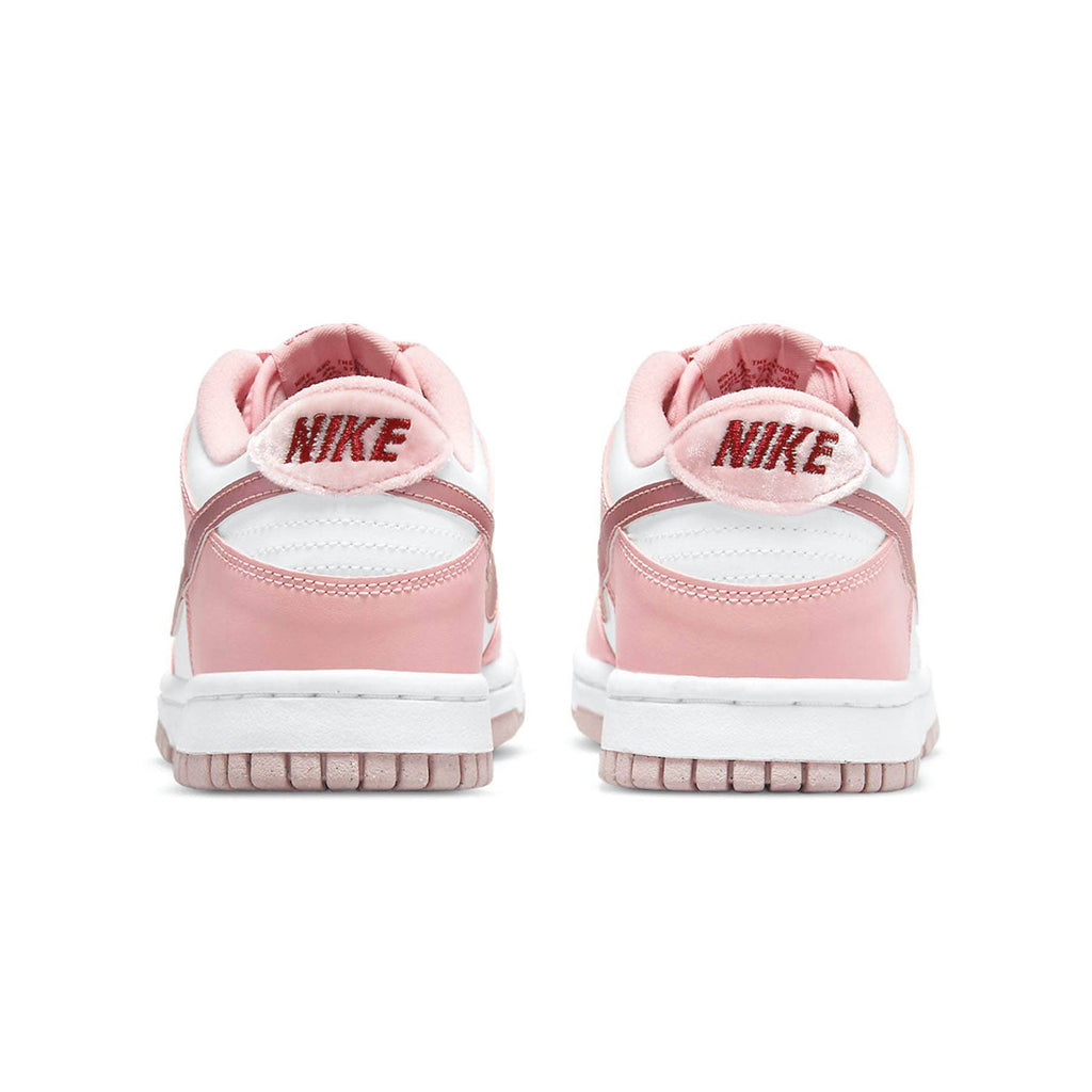 Nike Dunk Low GS Pink Velvet trainers heel view