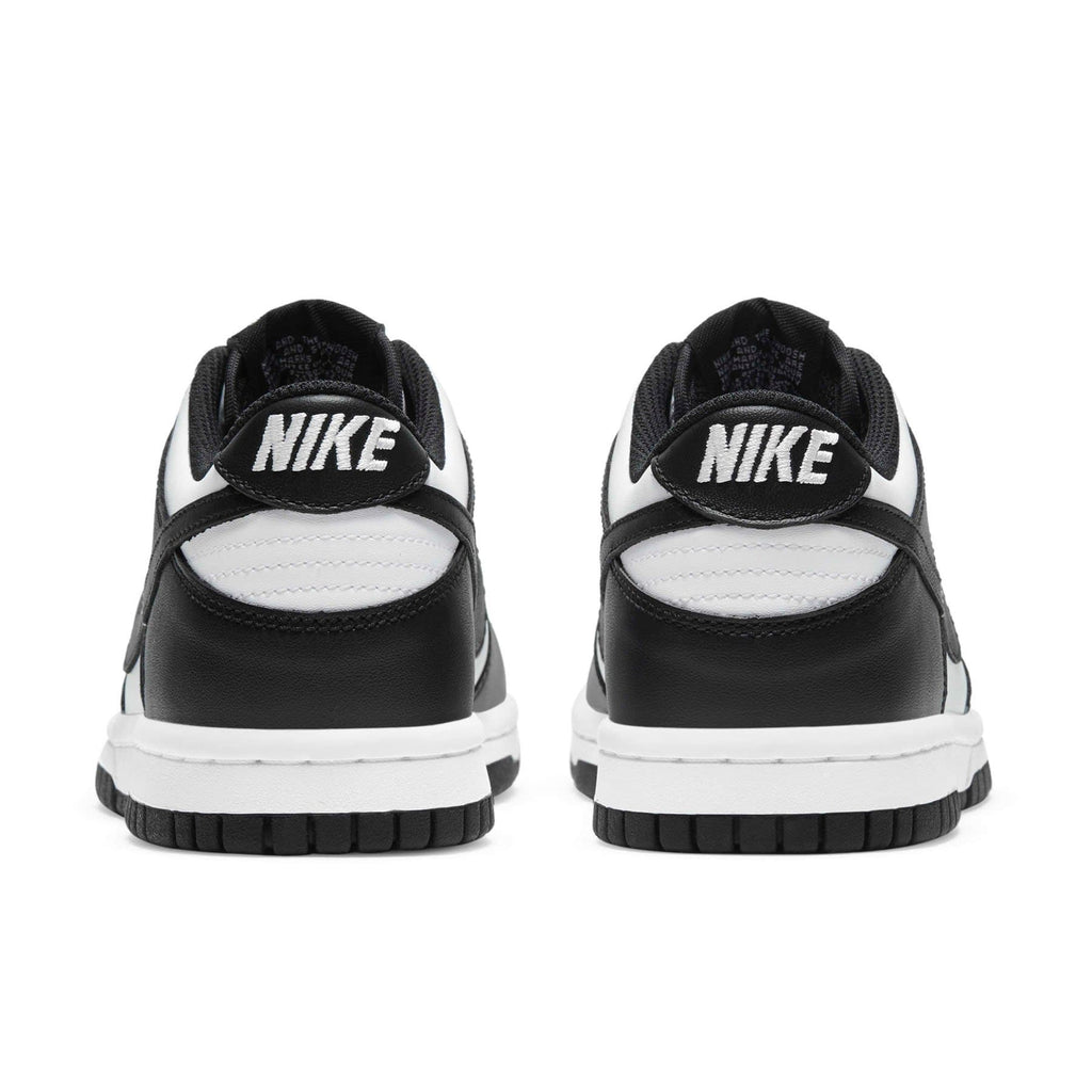 Nike Dunk Low GS Black White trainers heel view