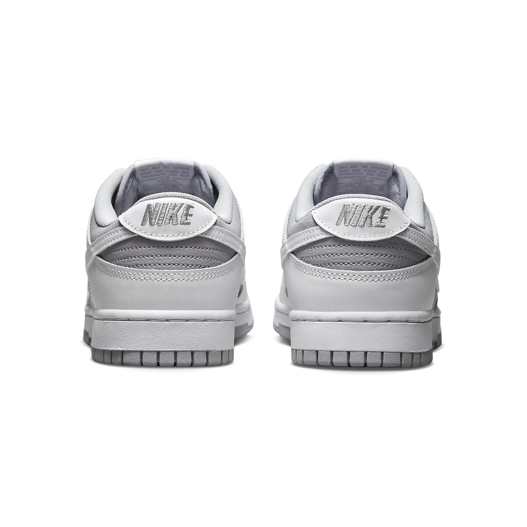 Nike Dunk Low White Neutral Grey trainers heel view