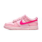 Nike Dunk Low GS Triple Pink trainers main side profile