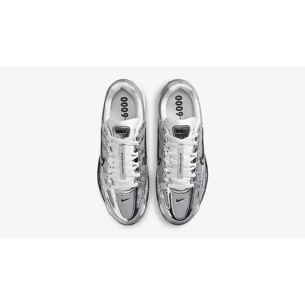 Nike P-6000 Metallic Silver Trainers