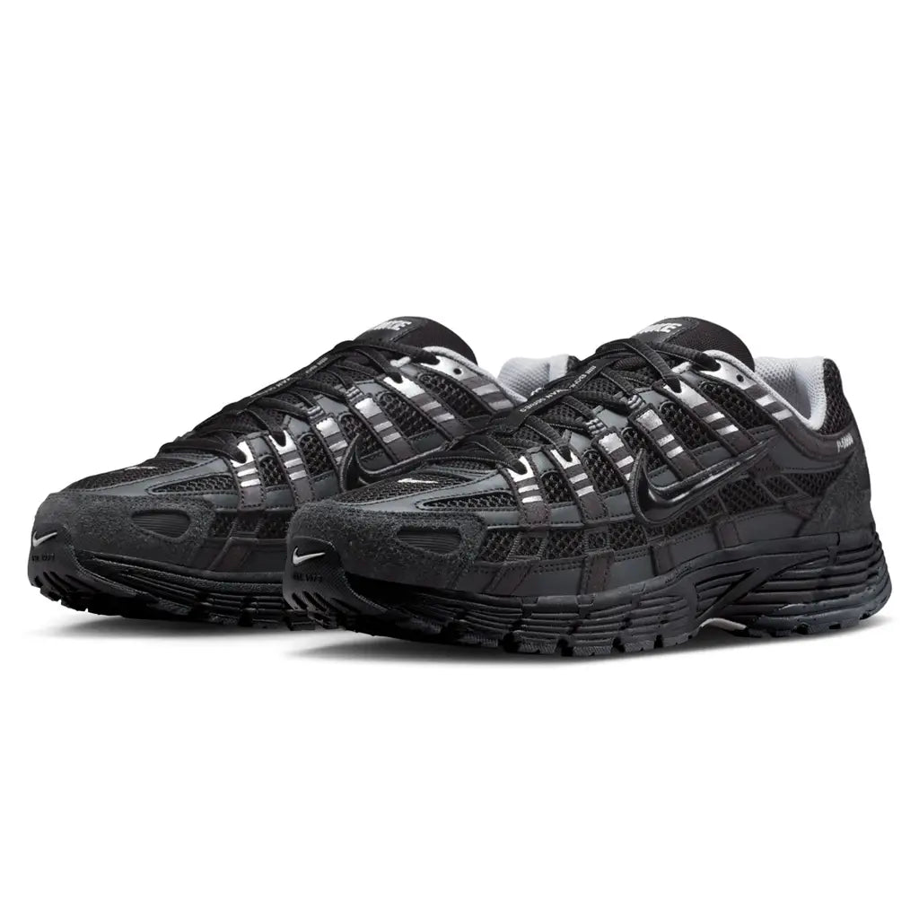 Nike P-6000 Suede Anthracite Metallic Silver Trainers