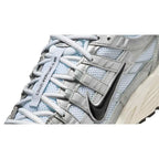 Nike P-6000 White Metallic Silver Black Trainers
