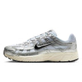 Nike P-6000 White Metallic Silver Black Trainers