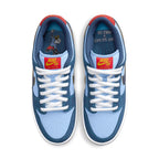 Why So Sad x Nike SB Dunk Low Predatory Bird trainers top view showing laces