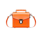 Zatchels Orange Sugarcube Handmade Leather Handbag front view