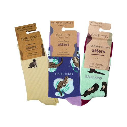Bare Kind The Otter 3 Pack Bamboo Sock Set