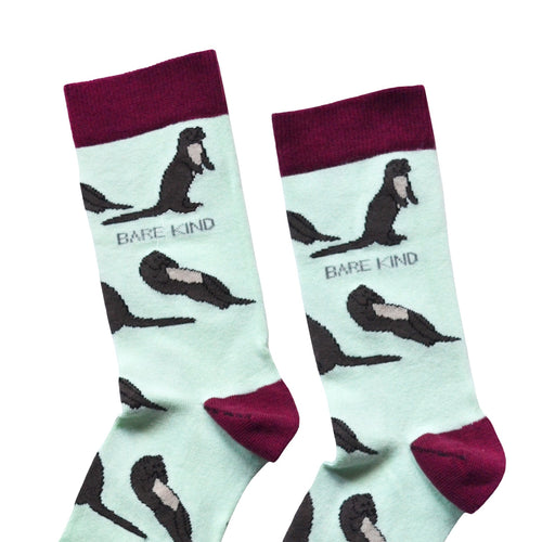 Bare Kind Save the Otters Bamboo Socks