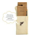 Bare Kind Save the Otter Ribbed Bamboo Socks