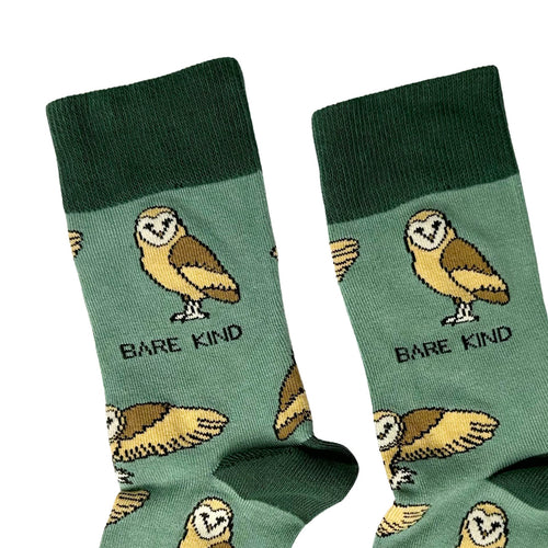 Bare Kind Save the Barn Owls Bamboo Socks