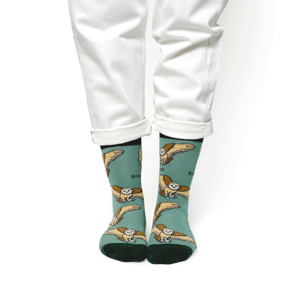Bare Kind Save the Barn Owls Bamboo Socks