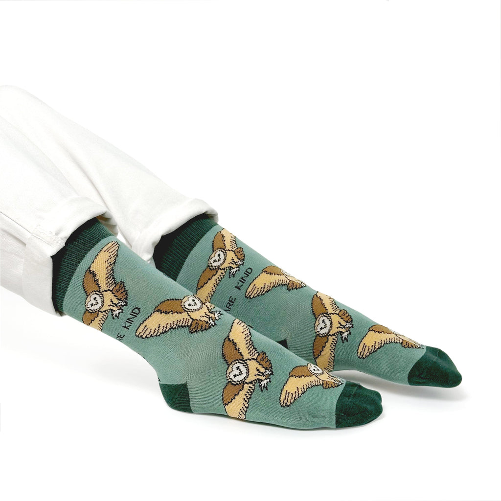 Bare Kind Save the Barn Owls Bamboo Socks
