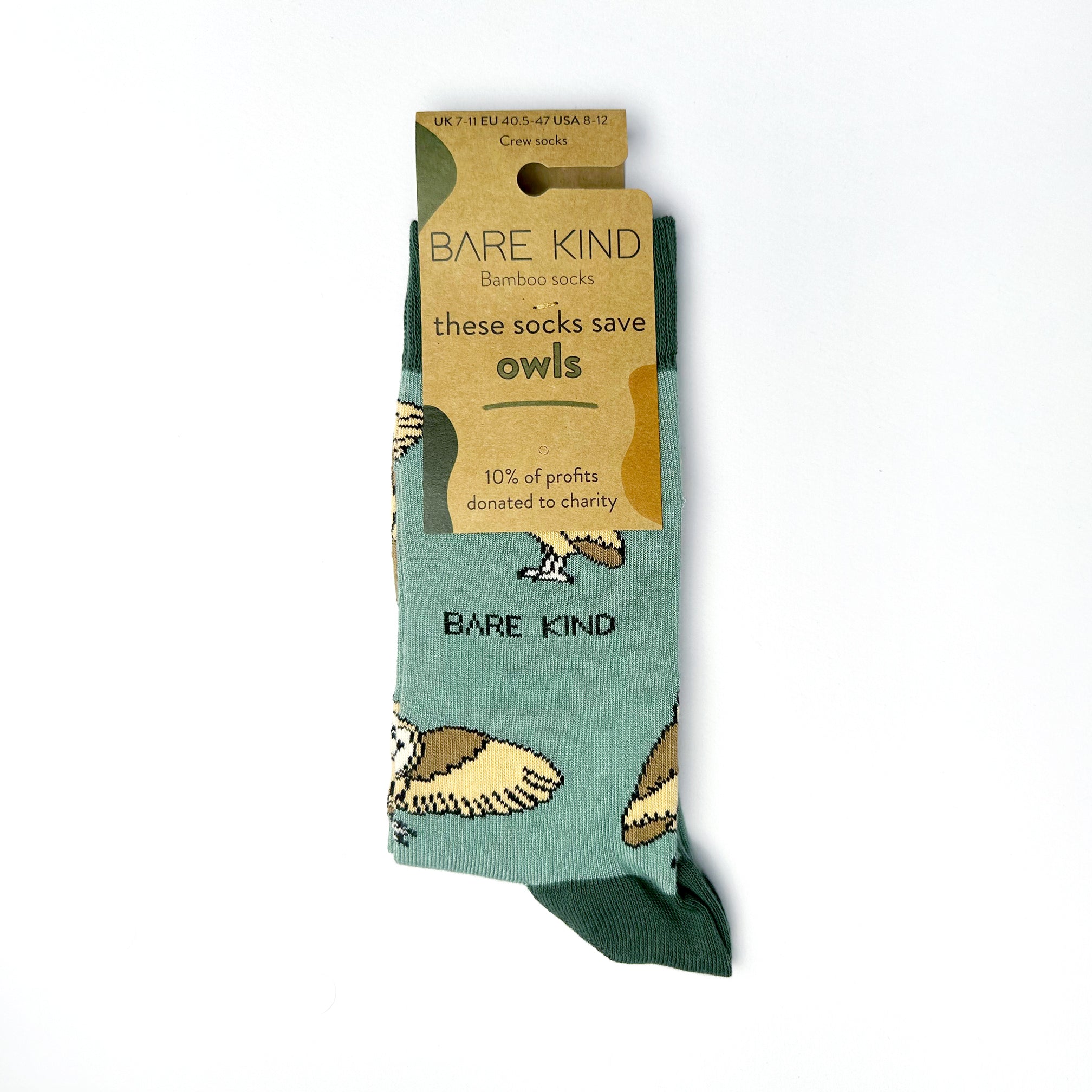 Bare Kind Save the Barn Owls Bamboo Socks