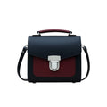 Zatchels Black & Oxblood Two Tone Sugarcube Handbag