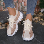 Womens Breathable Mesh Lightweight Lace Up Running Trainers