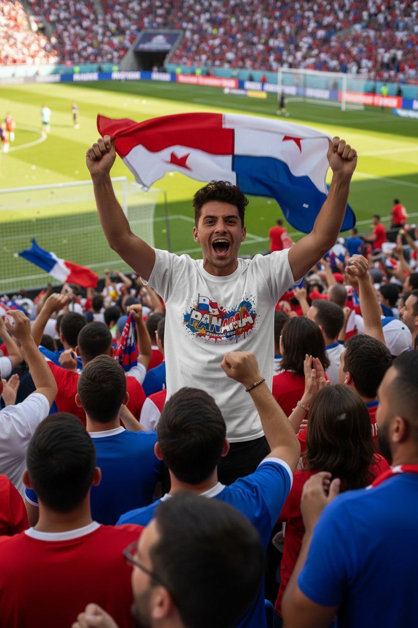 Panama World Cup 2026 T-Shirt - Bold Graffiti Flag Design by StayClothed.com