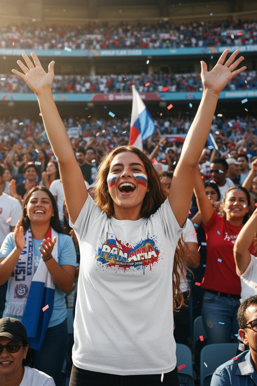 Panama World Cup 2026 T-Shirt - Bold Graffiti Flag Design by StayClothed.com
