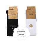 Bare Kind Black and White Ribbed 2 Pack Bamboo Sock Set