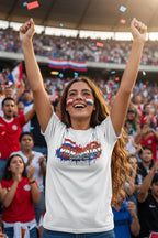 Paraguay World Cup 2026 T-Shirt - Bold Graffiti Flag Design by StayClothed.com