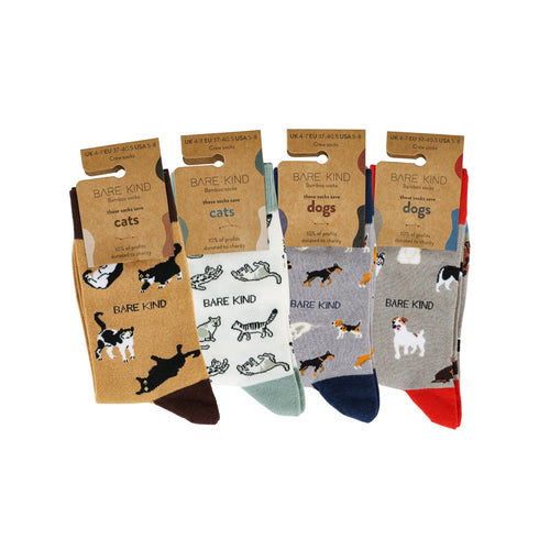 Bare Kind The Paws and Claws Bamboo Sock Set