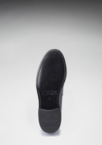 Hugs & Co Mens Black Leather Loafers Welted Leather Sole